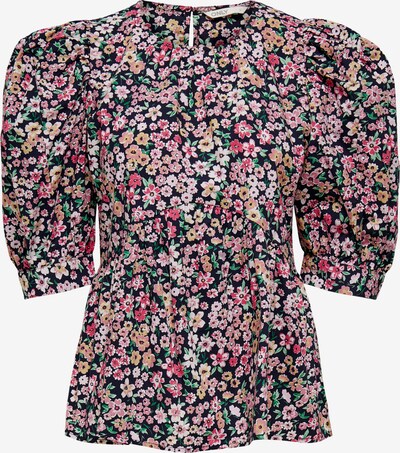 ONLY Bluse 'Sylvia' i natblå / blandingsfarvet, Produktvisning