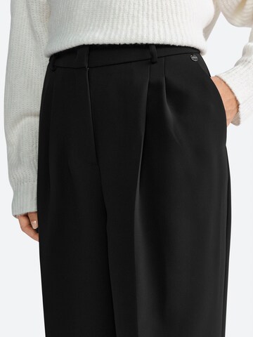 Rich & Royal Wide leg Pantalon in Zwart