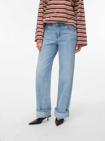 VERO MODA Wide Leg Jeans 'AWRENA' i blå: forside
