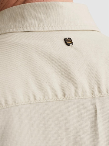 PME Legend Regular fit Skjorta 'PME LEGEND - Shirt jacket with button closure and chest pocket' i beige