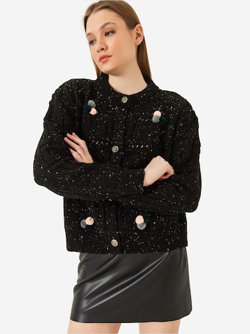 Bianco Lucci - Casaco de malha em preto