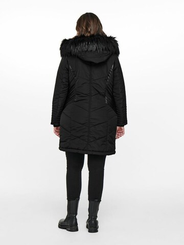 ONLY Carmakoma Winter Coat in Black