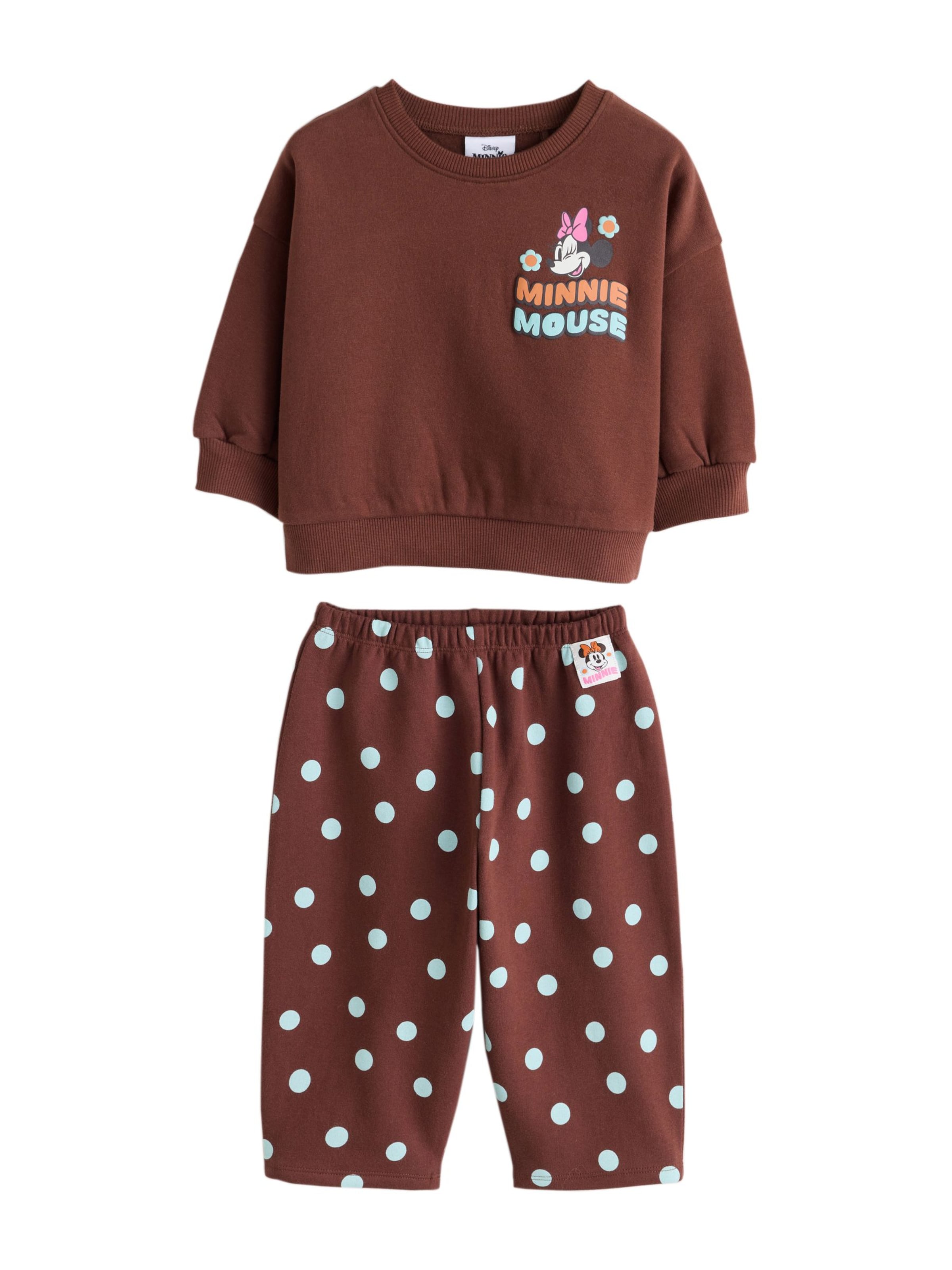 Next Set 'Minnie Mouse' in 98 in hellblau / braun / orange / hellpink, Produktansicht