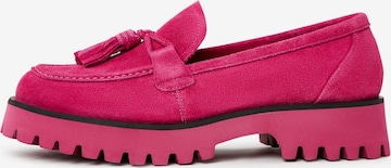 CESARE GASPARI Moccasins in Pink: front