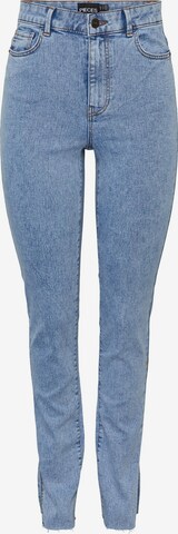 PIECES Skinny Jeans 'PEGGY' in Blauw: voorkant