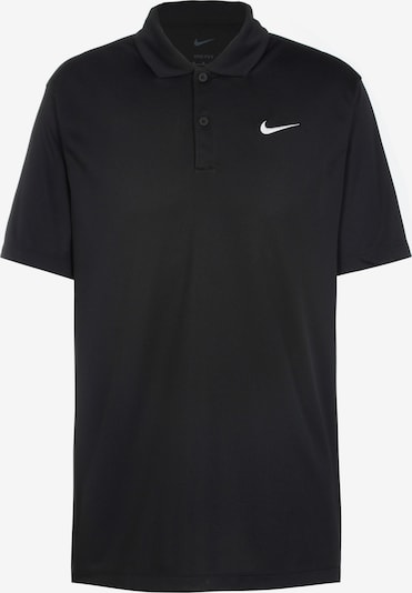 NIKE Functioneel shirt 'Court DF' in de kleur Zwart / Wit, Productweergave