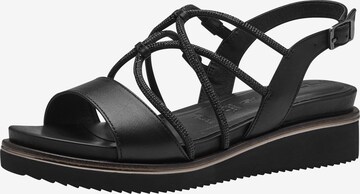 TAMARIS Sandals in Black: front