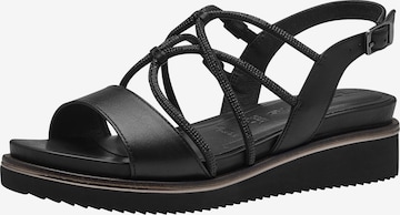 TAMARIS Sandalette in Schwarz: predná strana