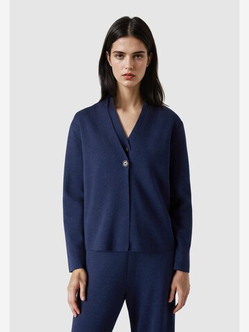 MAERZ Muenchen Knit cardigan ' 215800 ' in Blue: front