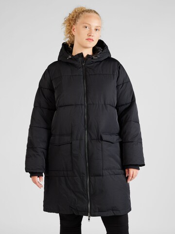 Manteau d’hiver 'ZHANNA' Object Curve en noir : devant
