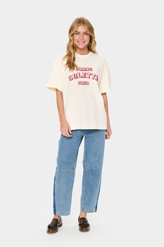 SAINT TROPEZ T-Shirt 'Maye' in Weiß