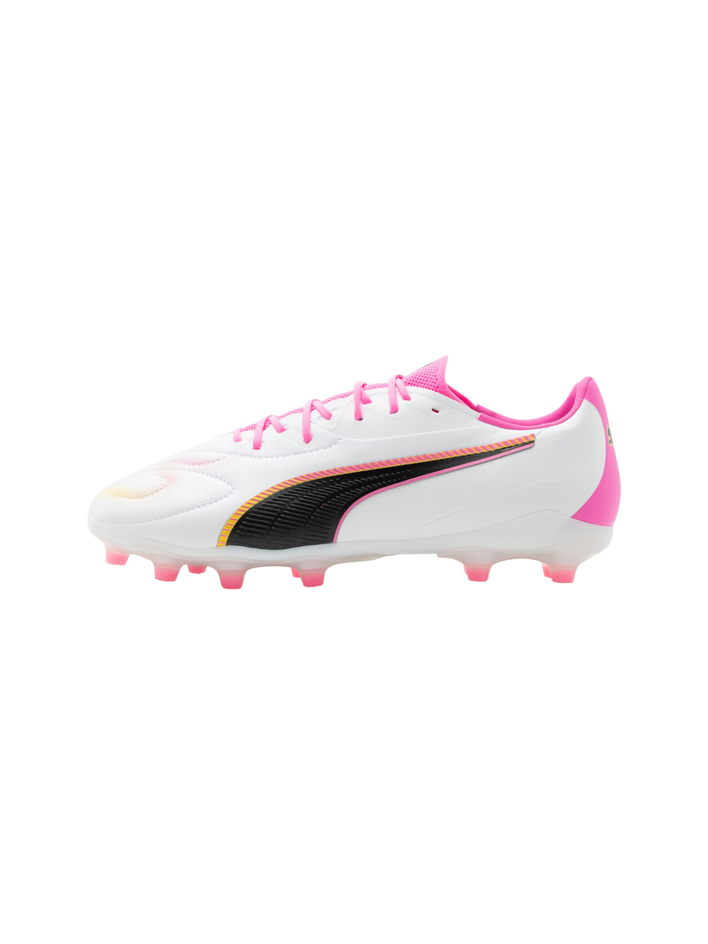 Ghete de fotbal 'KING 20 MATCH' de la PUMA pe alb: față