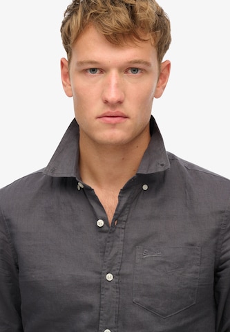 Superdry Regular fit Overhemd in Blauw