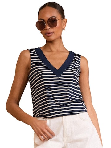 Haut love & roses en bleu : devant