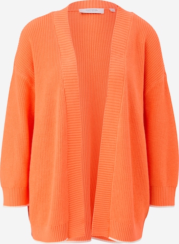 Cardigan comma casual identity en orange : devant