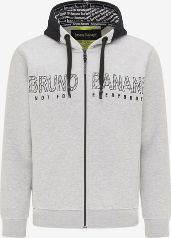 BRUNO BANANI Sweatjacke 'Bell' in Grau: predná strana