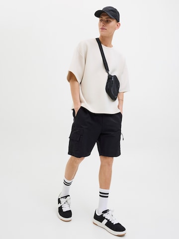 Loosefit Pantaloni cargo di JACK & JONES in nero