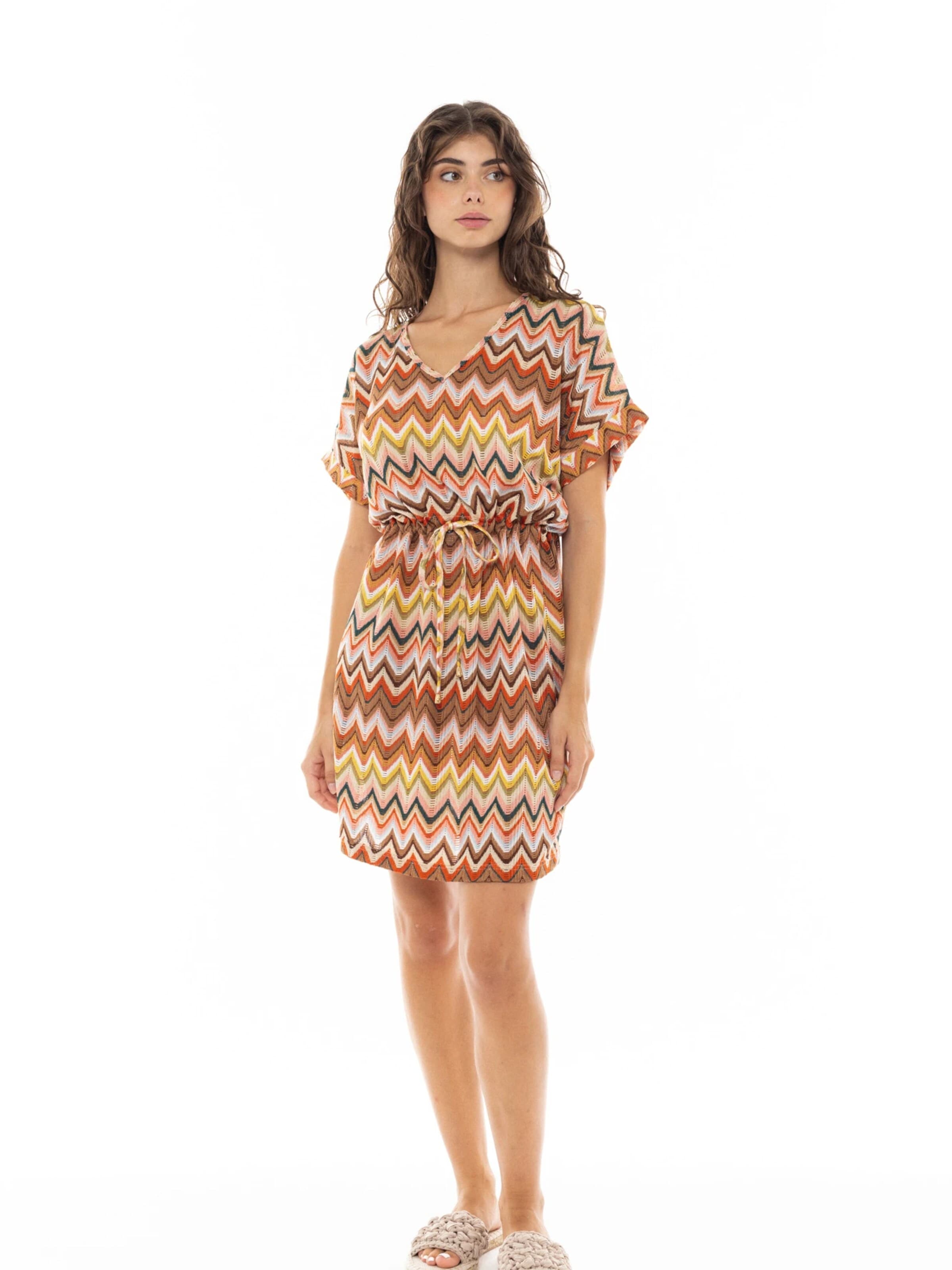 Pink Label Summer dress in Mixed colours: front