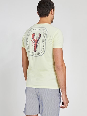 T-Shirt 'Lobster Beach' Shiwi en jaune