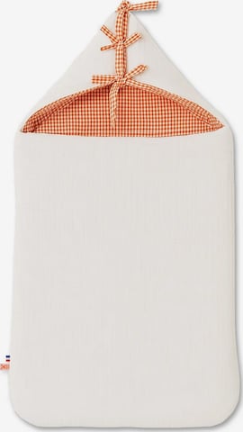 Sac de couchage PAPATE en blanc : devant