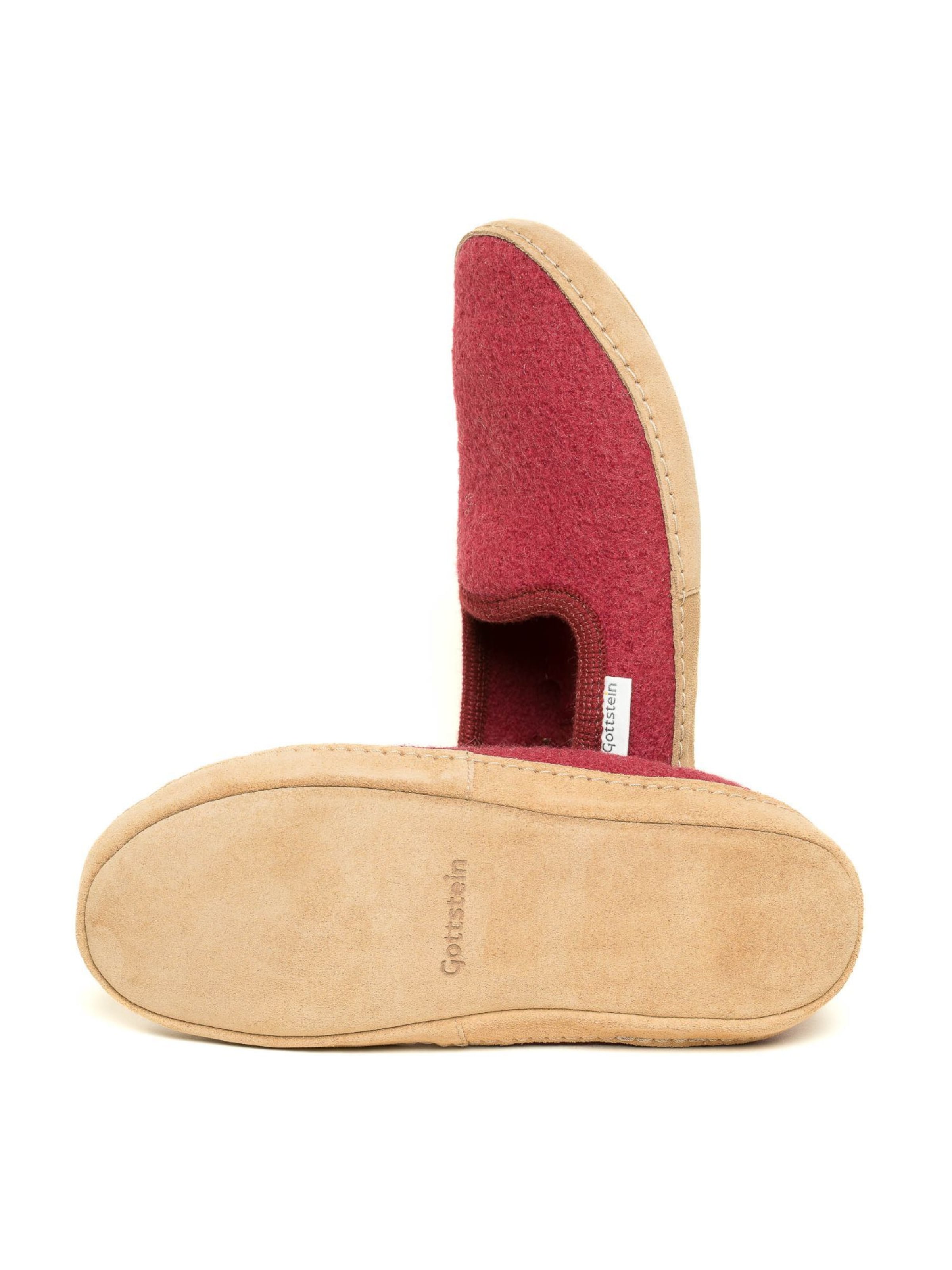 Gottstein Slippers 'Walkpantoffel Cheyenne' in Red