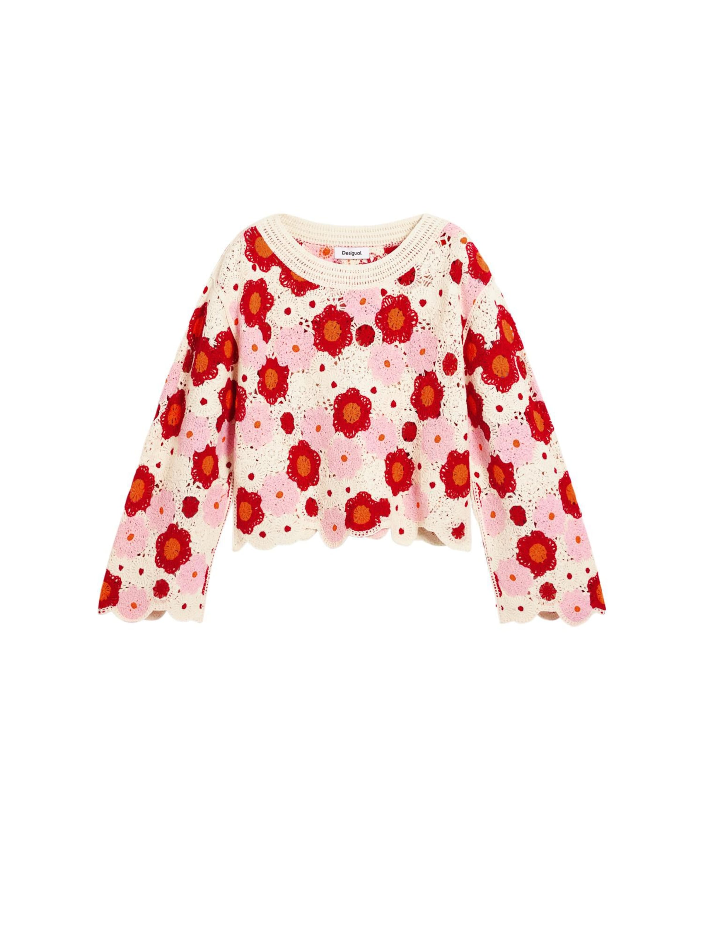 Pull-over Desigual en rouge : devant