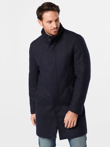 ESPRIT Přechodný kabát – modrá: přední strana