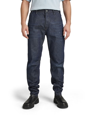 G-Star RAW Tapered Jeans in Blauw: voorkant