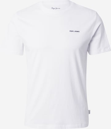 Pepe Jeans - Camisa 'OLIVER' em branco: frente
