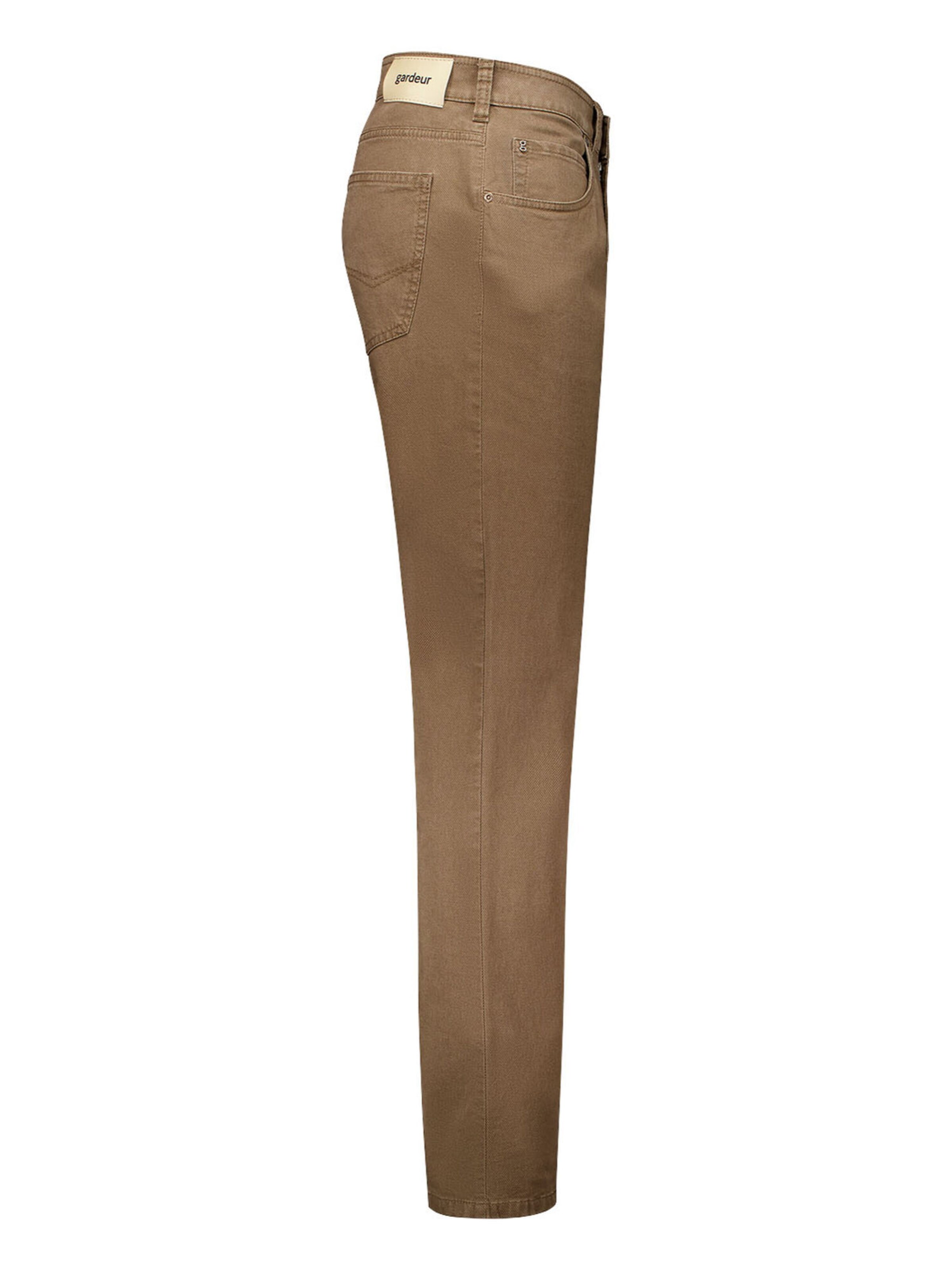 Gardeur Slim fit Trousers 'Bill' in Brown