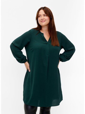Robe-chemise 'VANNI' Zizzi en vert : devant