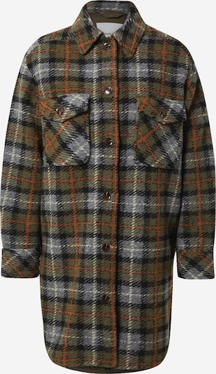 Samsoe Samsoe Jacke 'Galatea' in graumeliert / oliv / orange / schwarz / weiß, Produktansicht