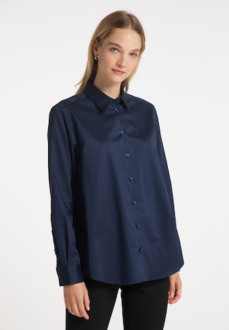 DreiMaster Klassik Blouse in Blauw: voorkant