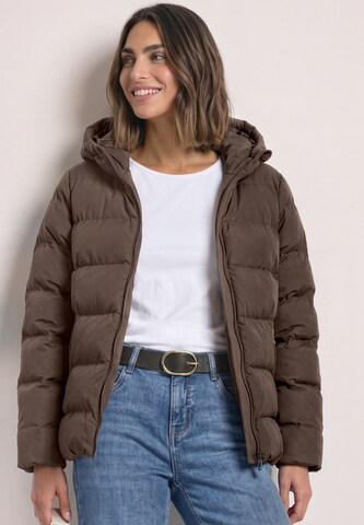 STREET ONE Winter Jacket in Brown: front