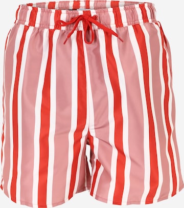 Resteröds Board Shorts in Red: front