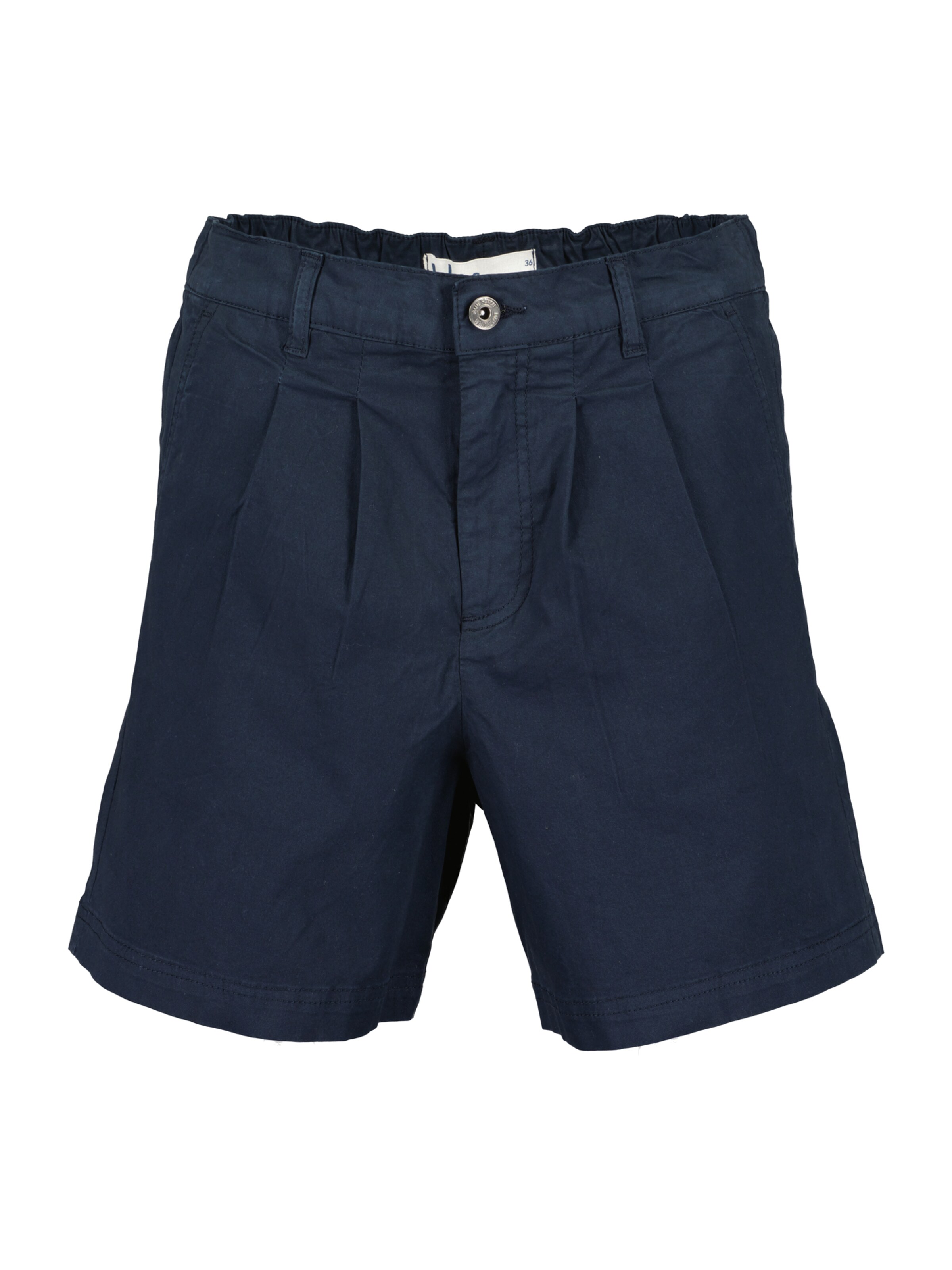 BLUE SEVEN Regular Pleat-Front Pants in Blue: front