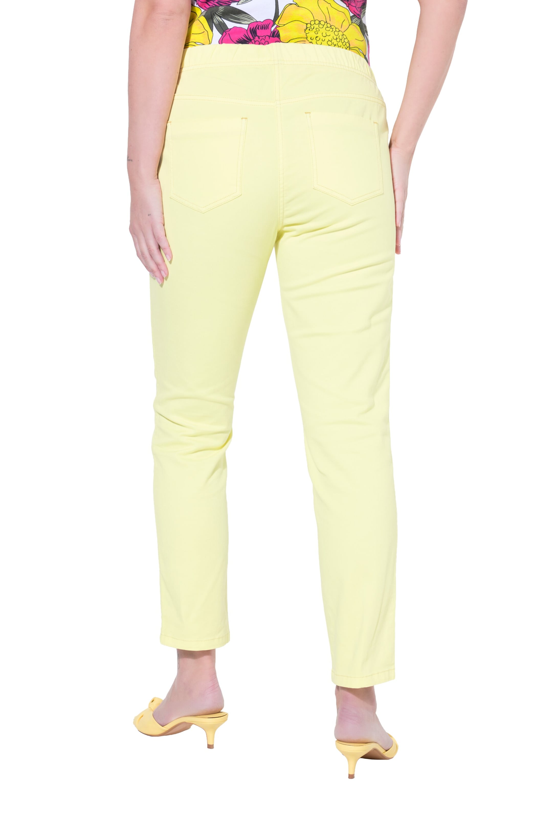 MIAMODA Slimfit Broek in Geel