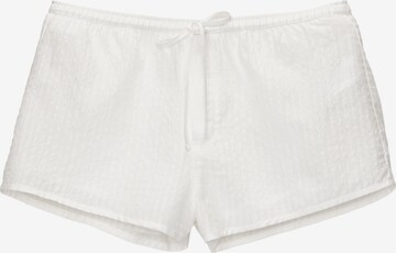 Pull&Bear Normální Kalhoty – bílá: přední strana