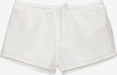 Pantaloni Pull&Bear pe alb, Vizualizare produs