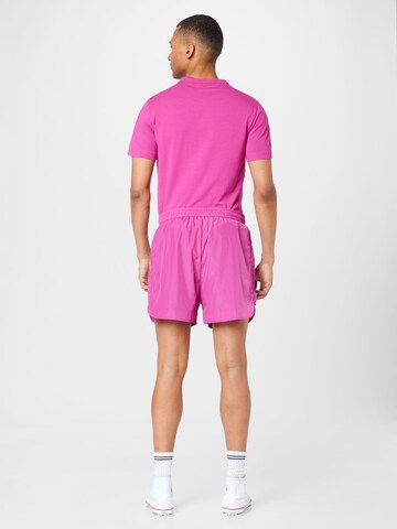 purpurinė Calvin Klein Jeans Standartinis Kelnės