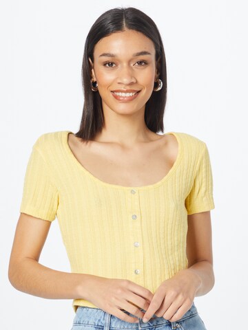 Hailys - Camiseta en amarillo: frente