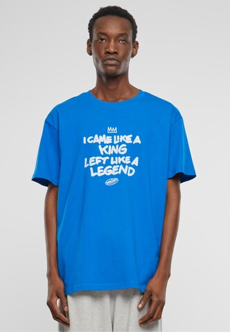 MT Upscale Shirt 'Like A Legend' in Blue: front