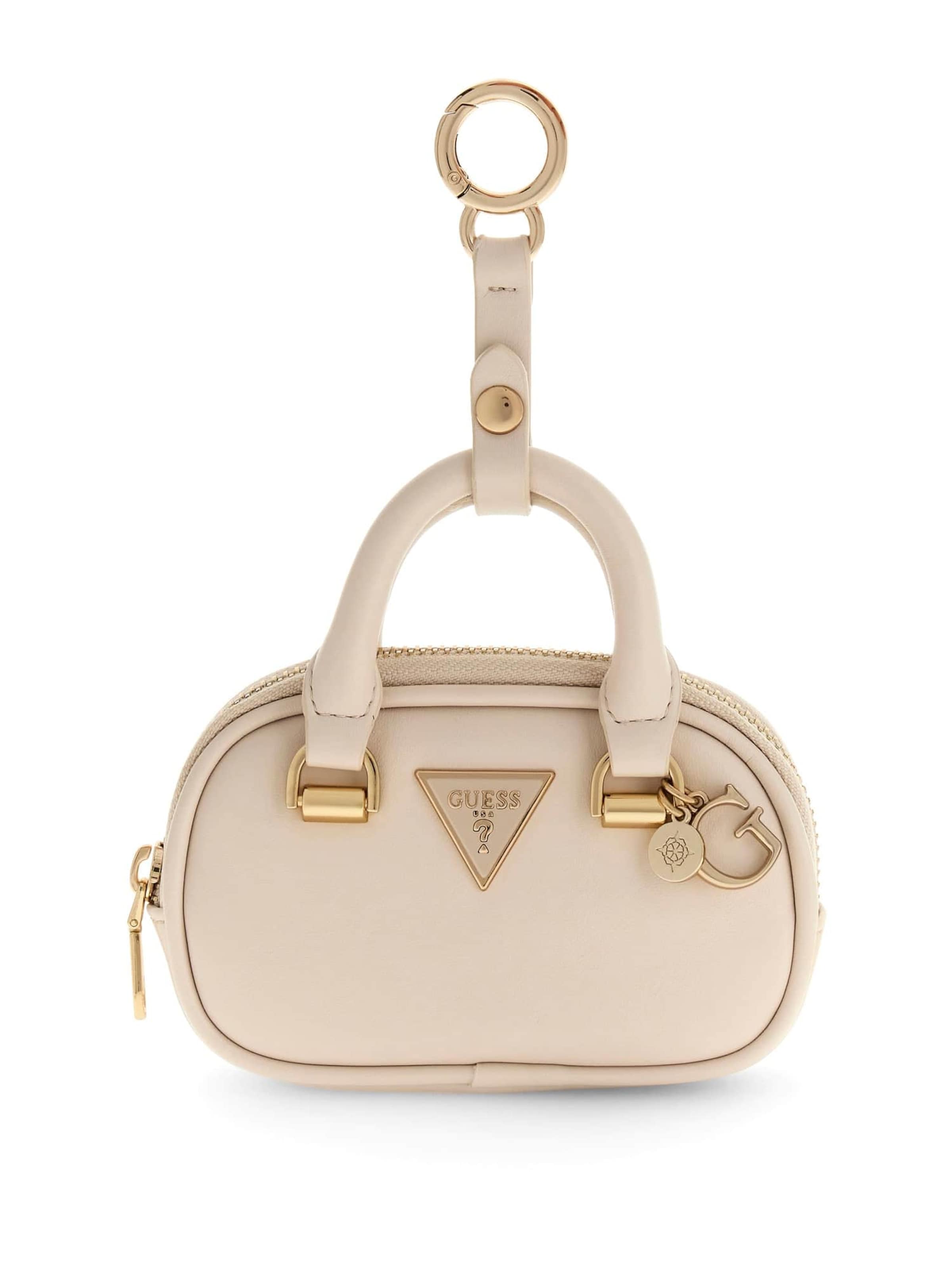 GUESS Key Ring in Pink: front