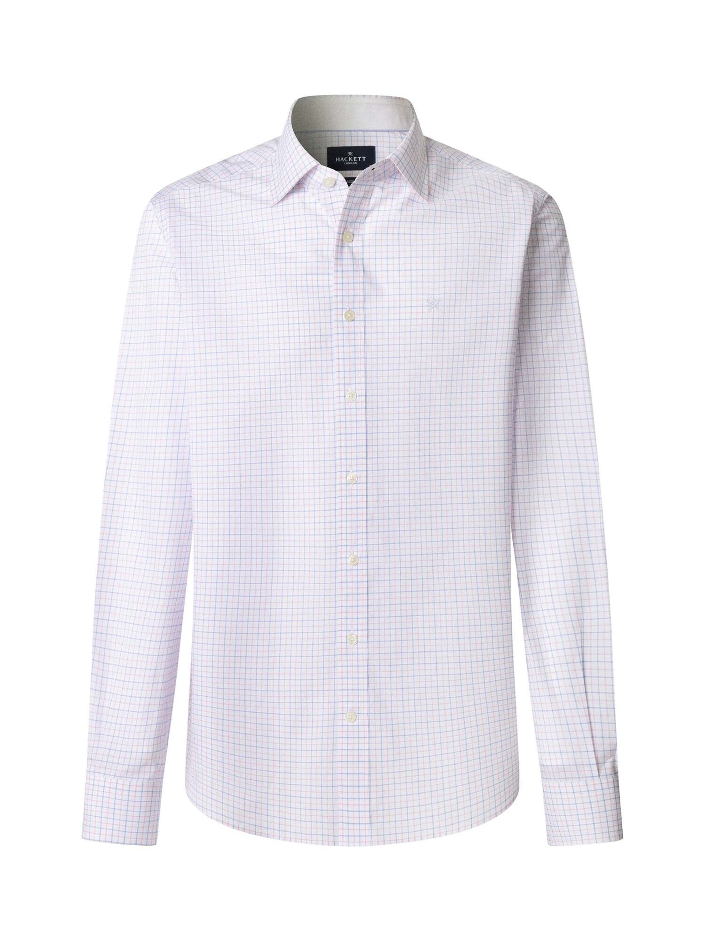 Coupe regular Chemise 'POPLIN TATTERSALL' Hackett London en blanc : devant