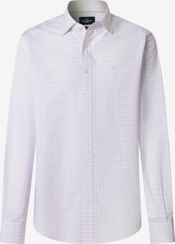 Coupe regular Chemise 'POPLIN TATTERSALL' Hackett London en blanc : devant