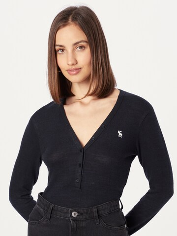 Pull-over Abercrombie & Fitch en noir : devant