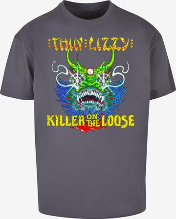 Merchcode Shirt 'Thin Lizzy - Killer' in Grijs: voorkant