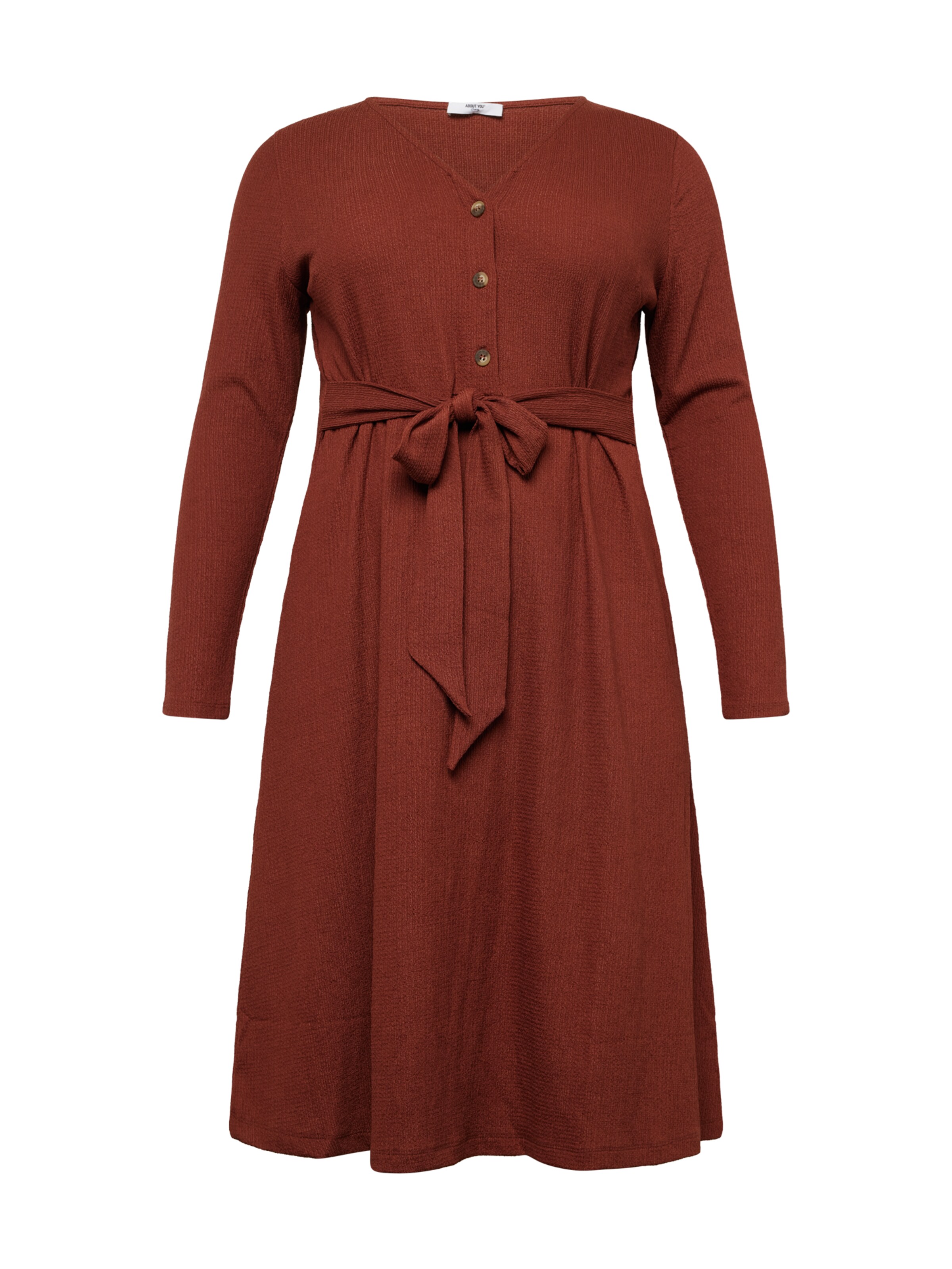 ABOUT YOU Curvy Dress 'Martha' in Brown: front
