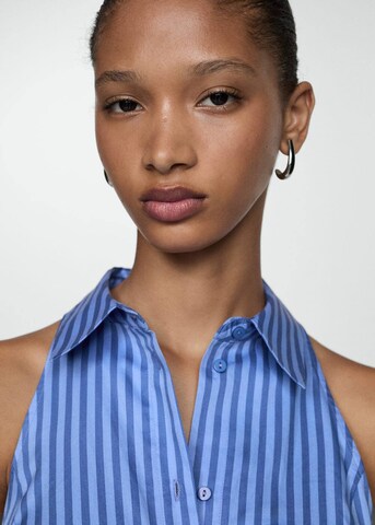 Robe-chemise 'Rose' MANGO en bleu