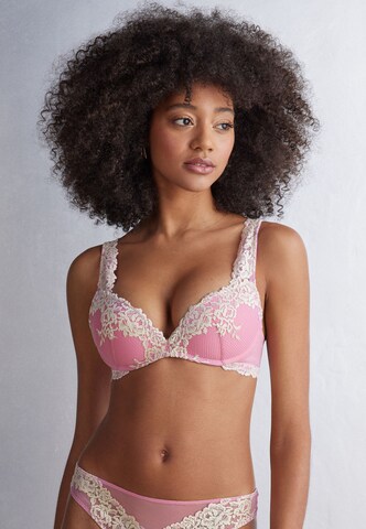 INTIMISSIMI Push-up BH 'Pretty Flowers' in Pink: predná strana